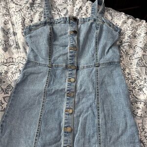 Women's Denim Button-Down Dress